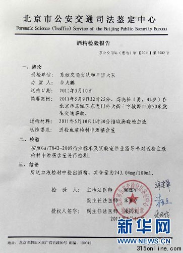 �����ɾƼ��¼��ƾ����鱨��