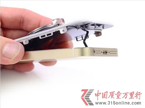 64GB版金色iPhone 5s拆解 维修成本提升